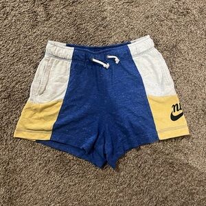 Nike Sportswear Icon Clash Women's Shorts In Blue, Yellow & White